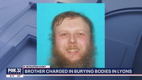 Brother charged in burying mother, sister in Lyons yard