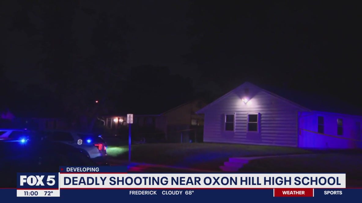 Oxon Hill High School football game postponed after man found shot to death inside car nearby