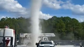 Colossal dust devil appears out of nowhere at Florida work site: 'Run for your life!'