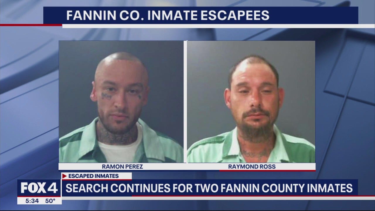 Inmates escape Fannin County jail FOX 4 DallasFort Worth
