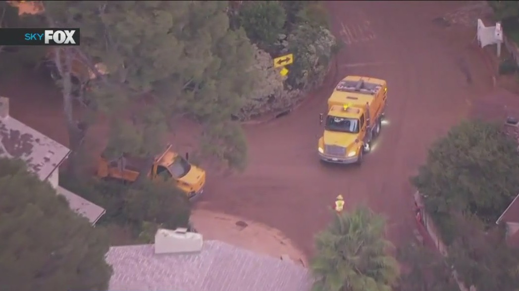 Storm cleanup continues in Studio City