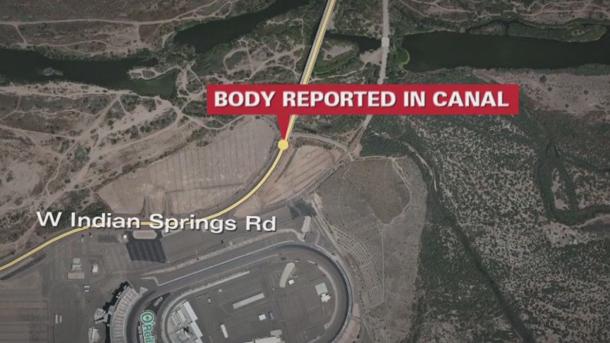 A body was found floating in water behind Phoenix International Raceway, MCSO says