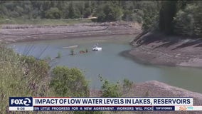 Effects of low-levels of water in lakes and reservoirs