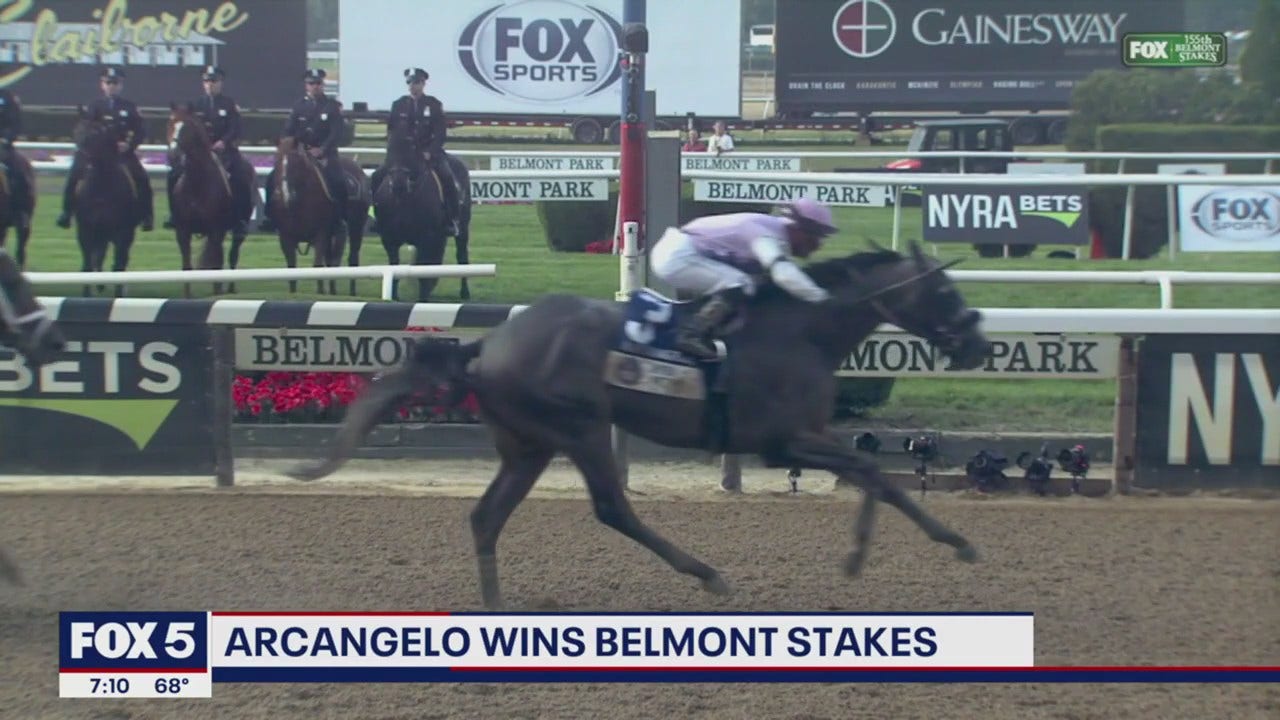 Arcangelo wins Belmont Stakes