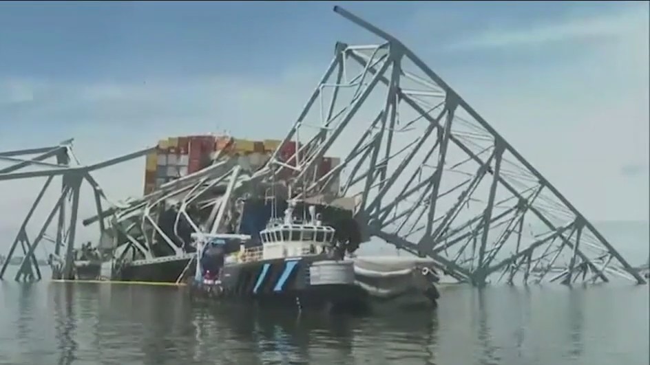 Baltimore bridge collapse: Channel opened for vessels at wreckage site