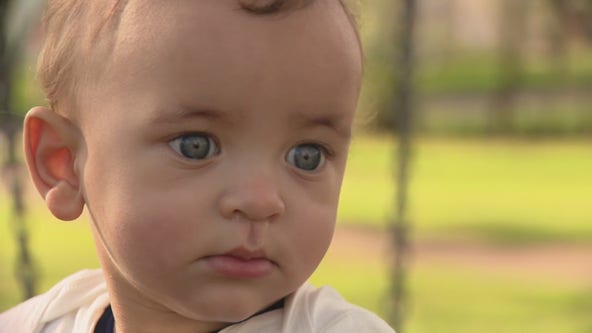 Baby back home from hospital as dad pleads in abuse case