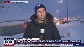 Winter storm plows into Denver