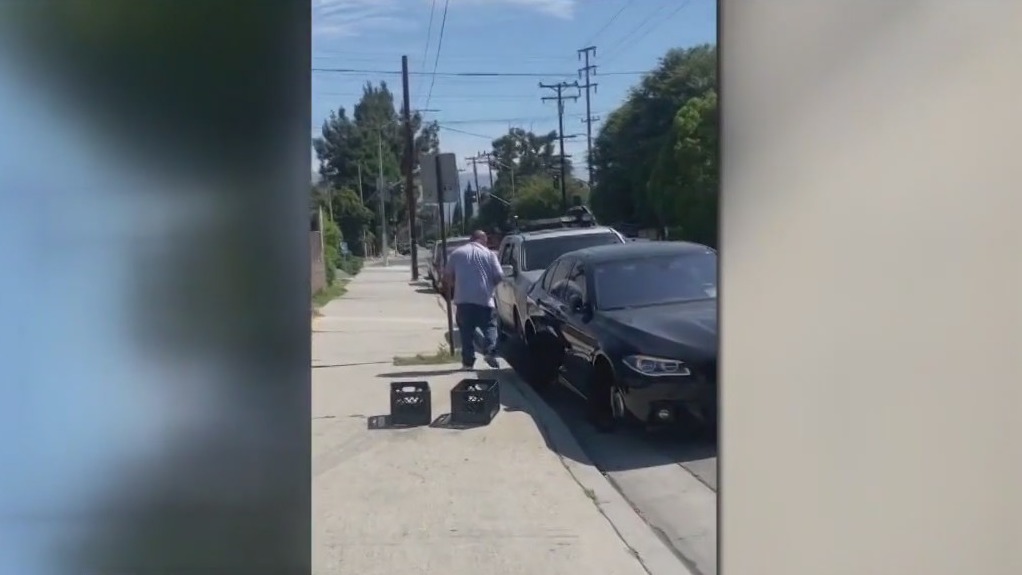 Man seen stealing SUV's wheels back on streets