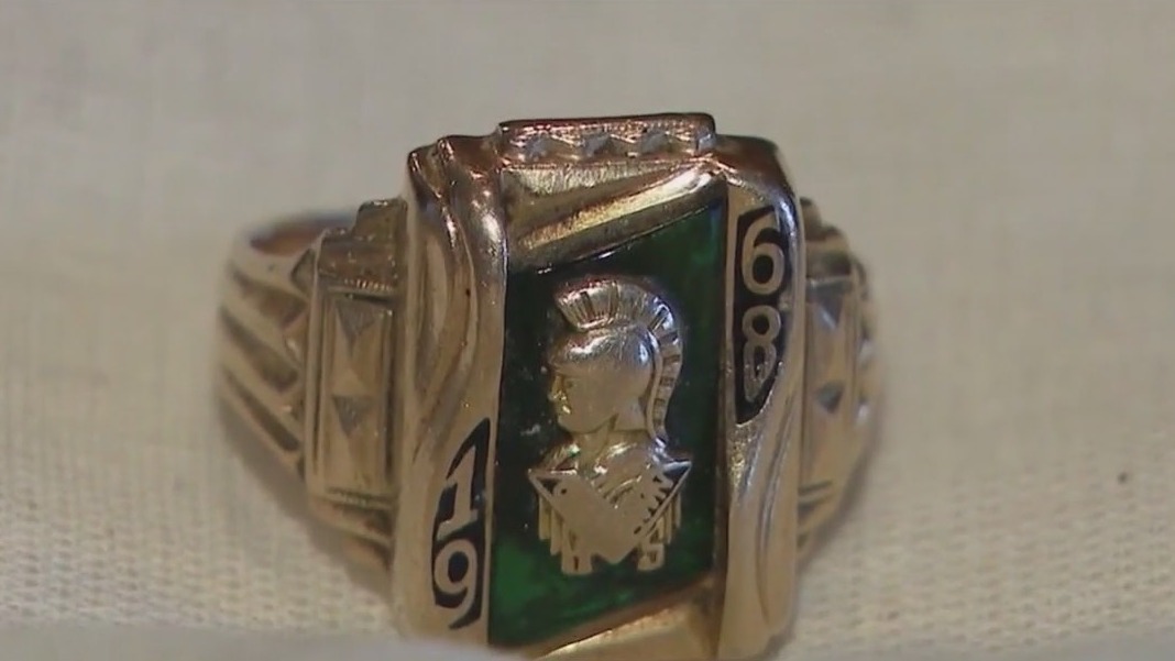 High school class ring missing since 1968 reunited with its rightful owner