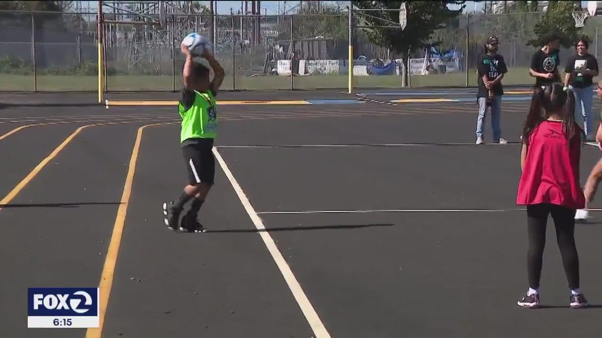 Oakland Roots help to upgrade elementary school soccer field
