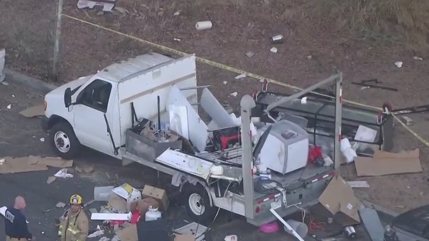 LAFD investigating box truck explosion in Boyle Heights