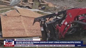 Severe weather leaves at least 3 dead across US
