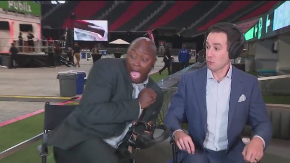 DJ Shockley almost attacked by falcon