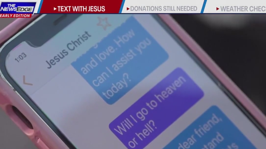 Sending texts to an AI Jesus