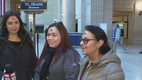 Commuters participate in Ash Wednesday at Union Station