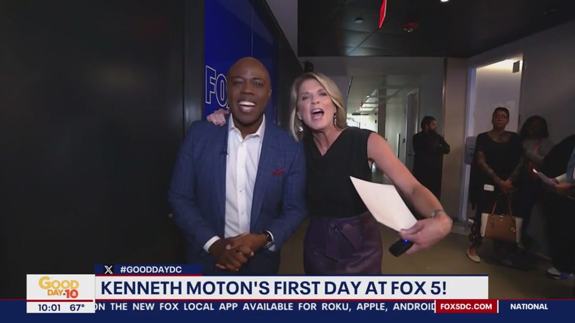 Kenneth Moton’s first day at FOX 5!