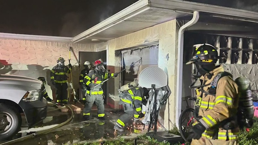 1 badly burned in garage fire at Palm Coast home: officials