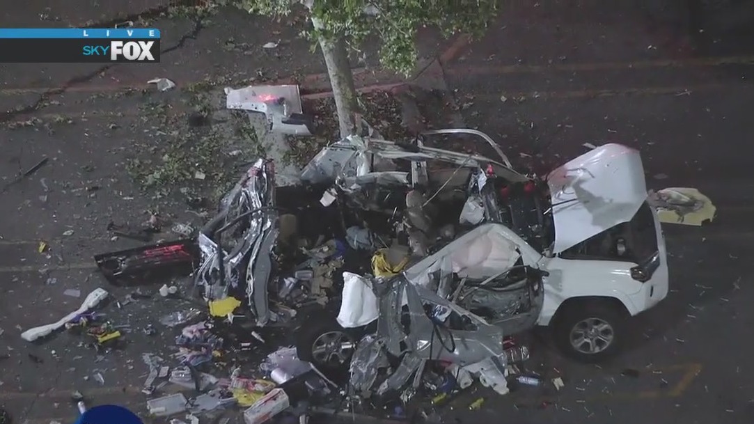 Toyota SUV explodes in Van Nuys parking lot