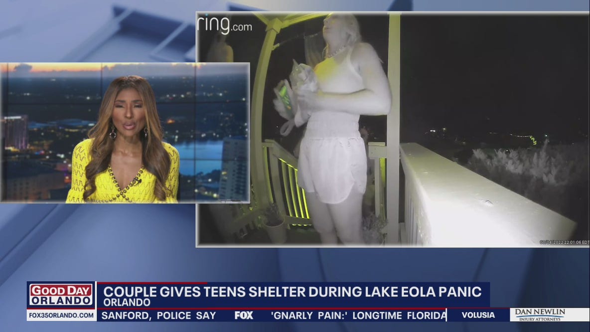 Couple helps teens hide after running from Orlando fireworks show on July 4