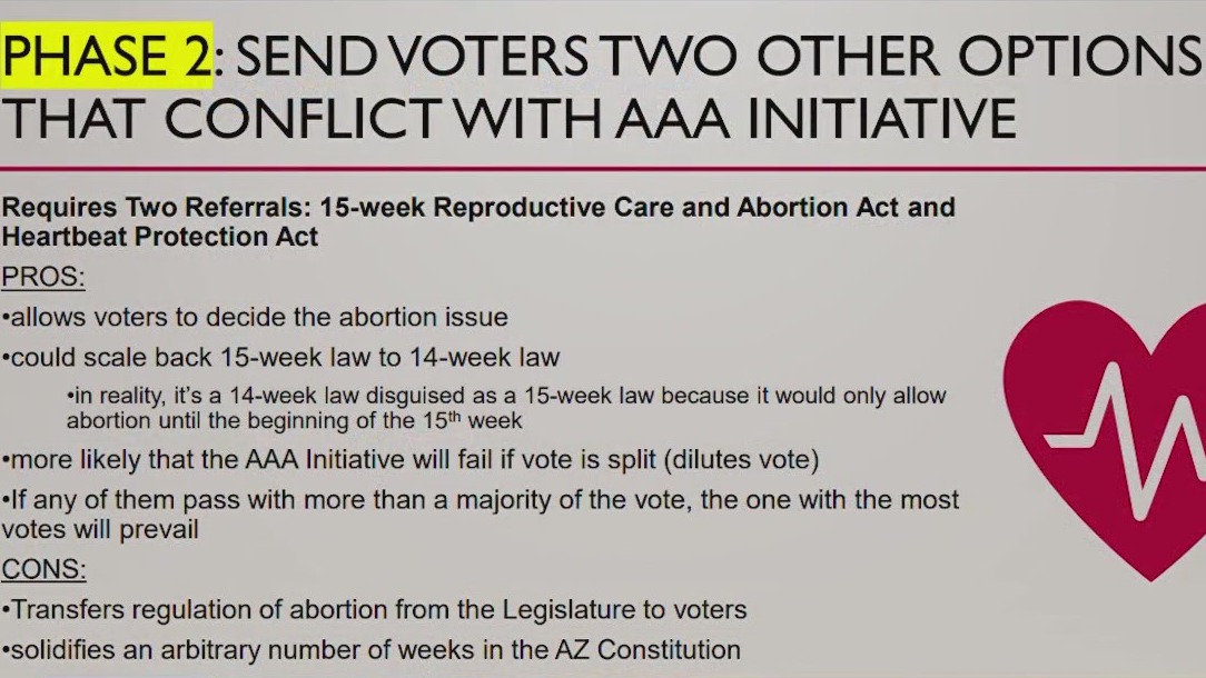 Leaked AZ GOP memo on abortion law details plans