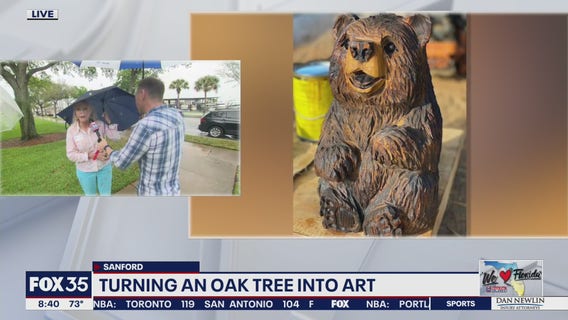 Turning an oak tree into art