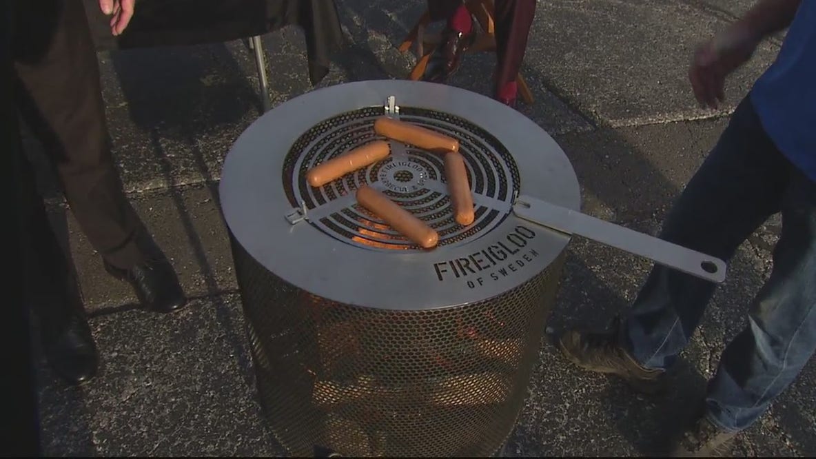 Fireigloo: transportable heater built in Michigan