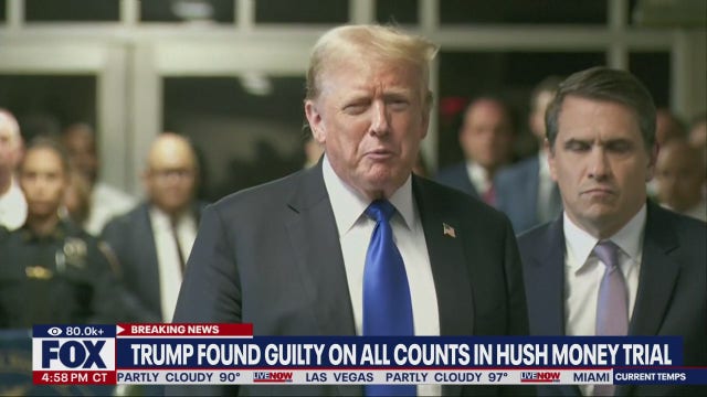 Trump reacts to guilty verdict