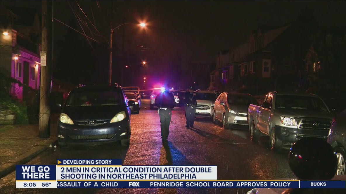 Two men critical after double shooting in Northeast Philadelphia