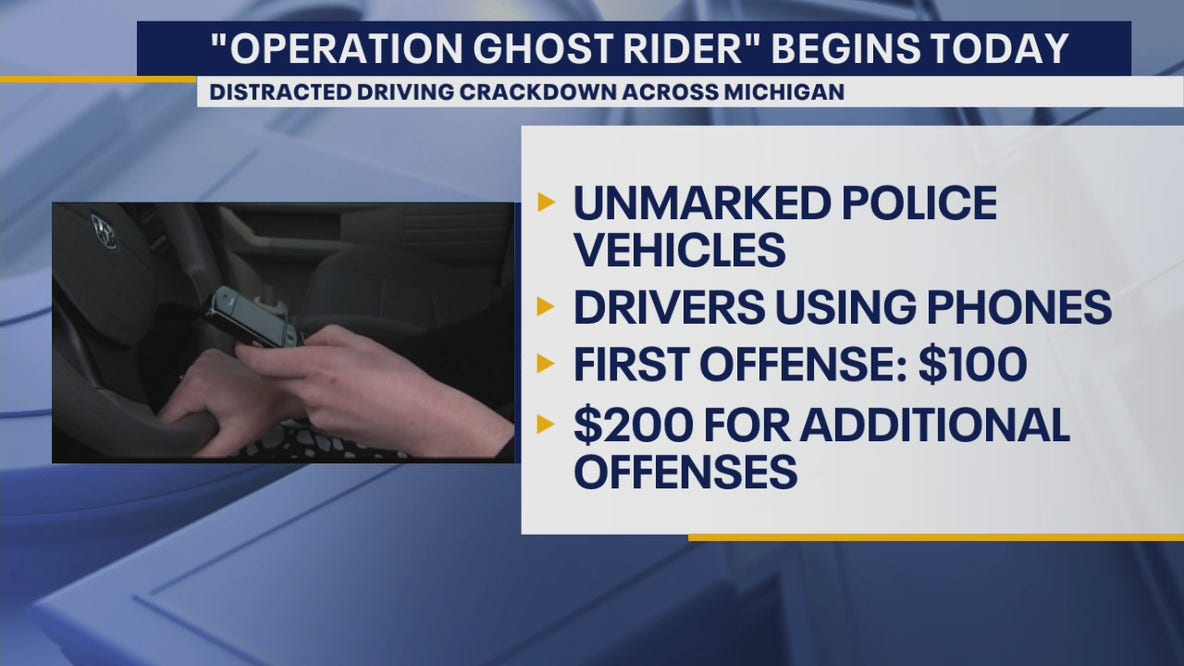 New distracted driving police operation begins in Michigan
