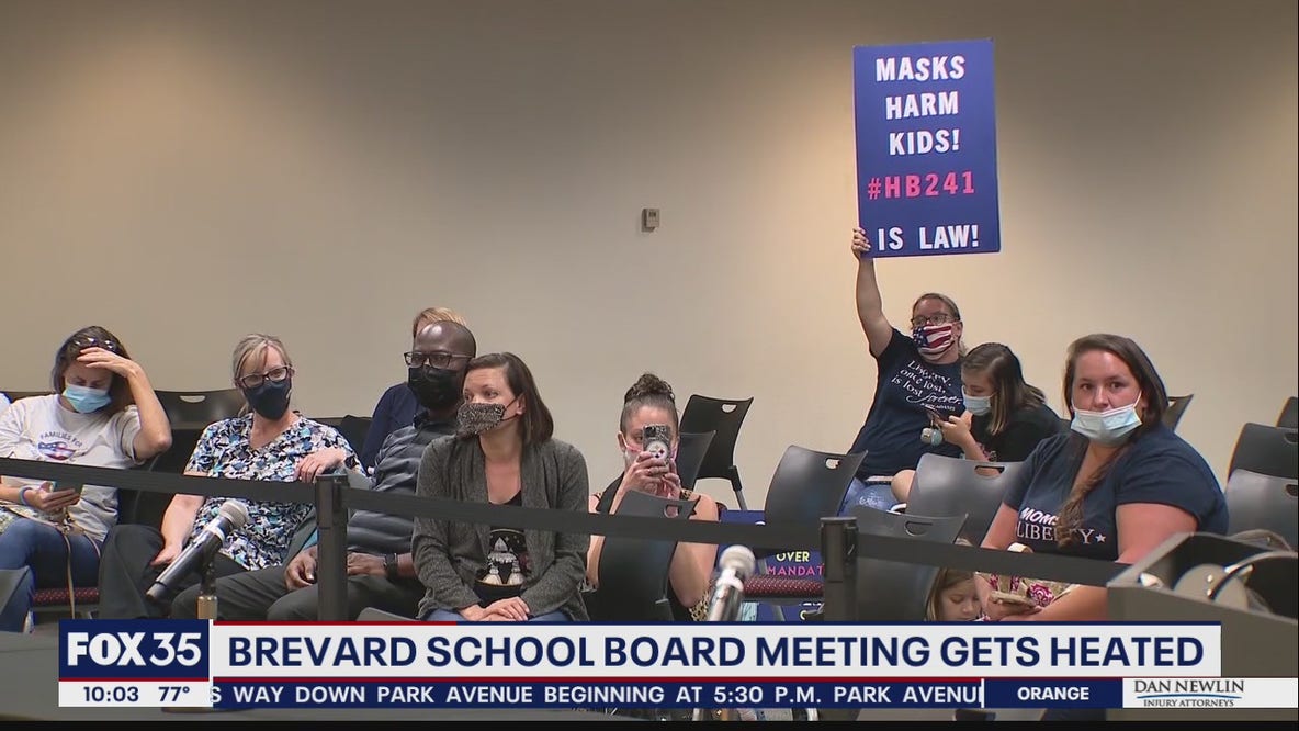 Brevard School Board meeting gets heated