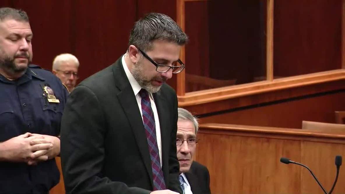 Former NYPD cop who killed his son addresses the judge at his sentencing