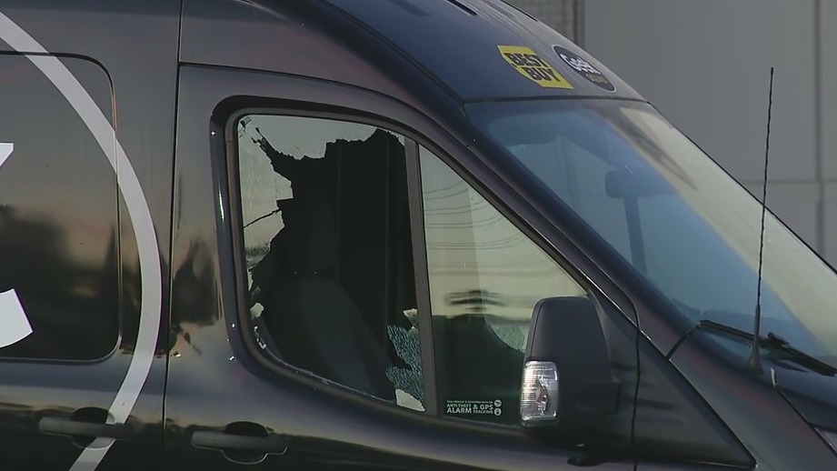 Best Buy vans vandalized in Northridge