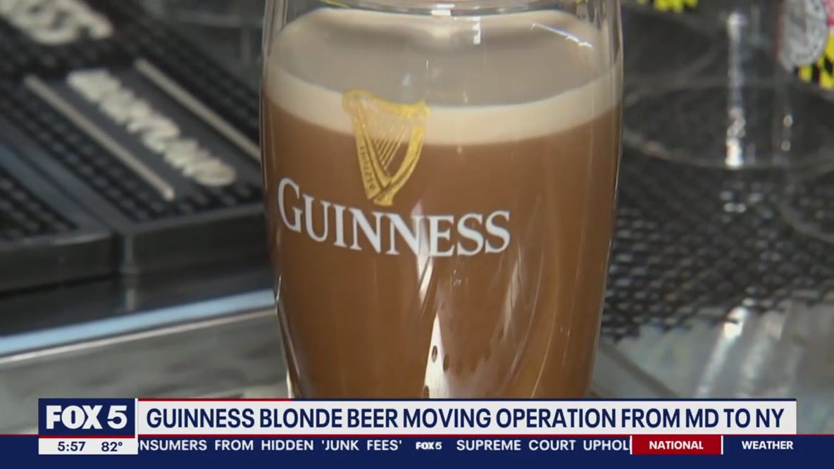 Guinness Blonde beer moving operations from Maryland to New York