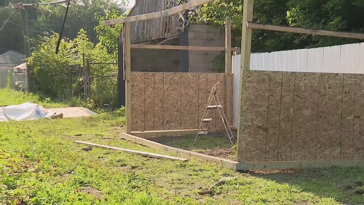 Memorial for murdered toddler Wynter Smith being built in Detroit alley