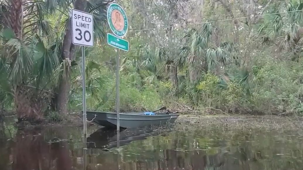 As flooding recedes, some Florida homes are still only accessible by boat