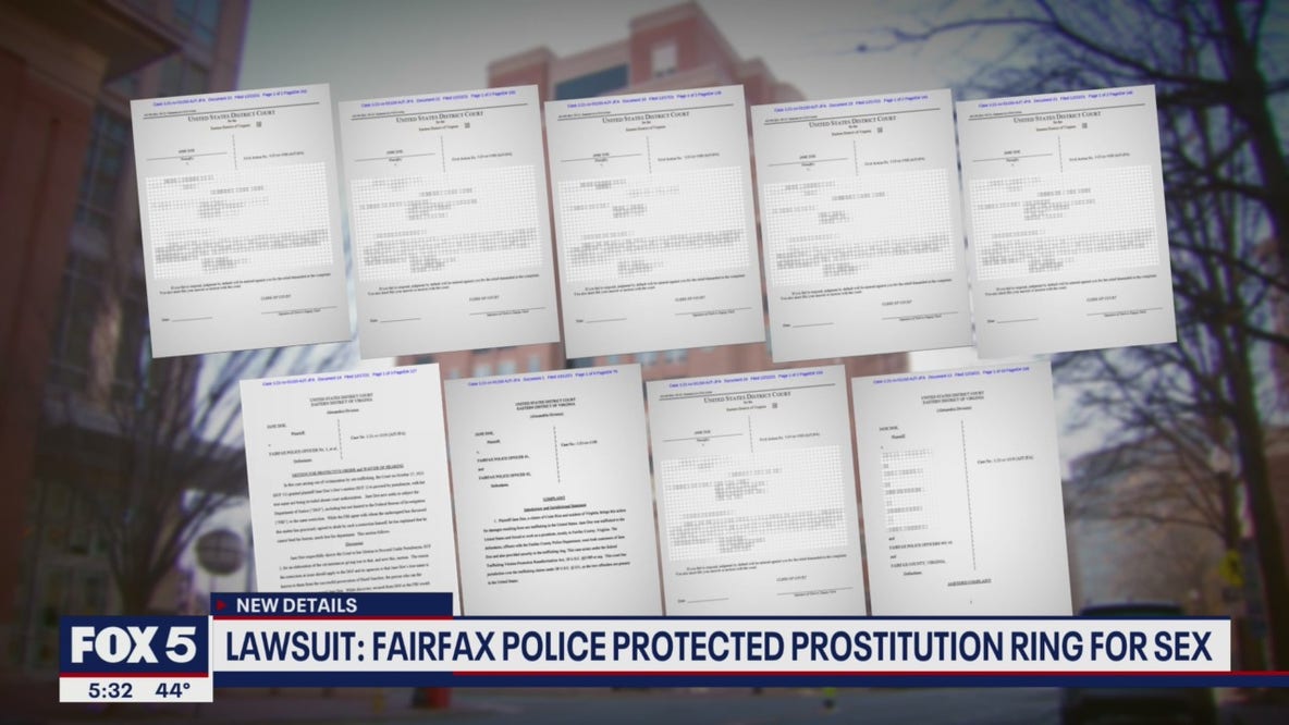 Lawsuit claims Fairfax Police protected prostitution ring for sex