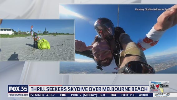 Skydiving over Melbourne Beach