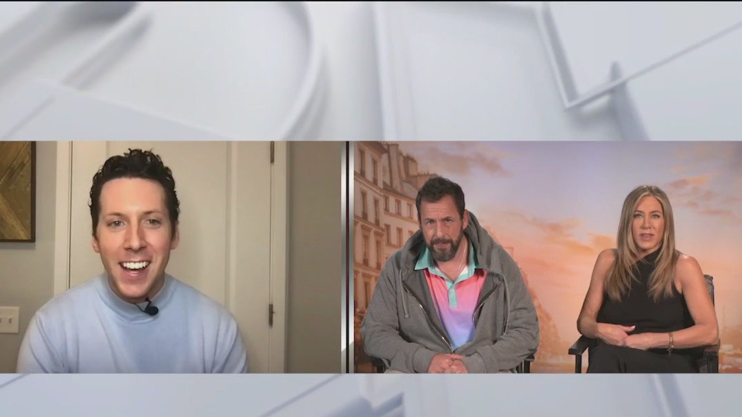Jennifer Aniston, Adam Sandler talk Murder Mystery 2 with Ryan Kristafer