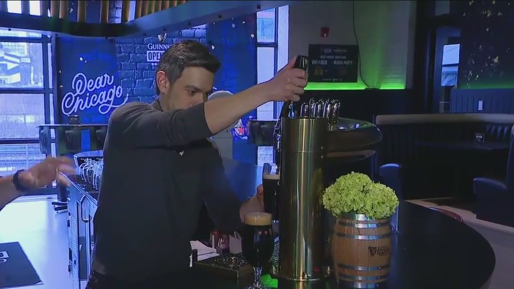 Anthony Ponce attempts the perfect Guinness pour