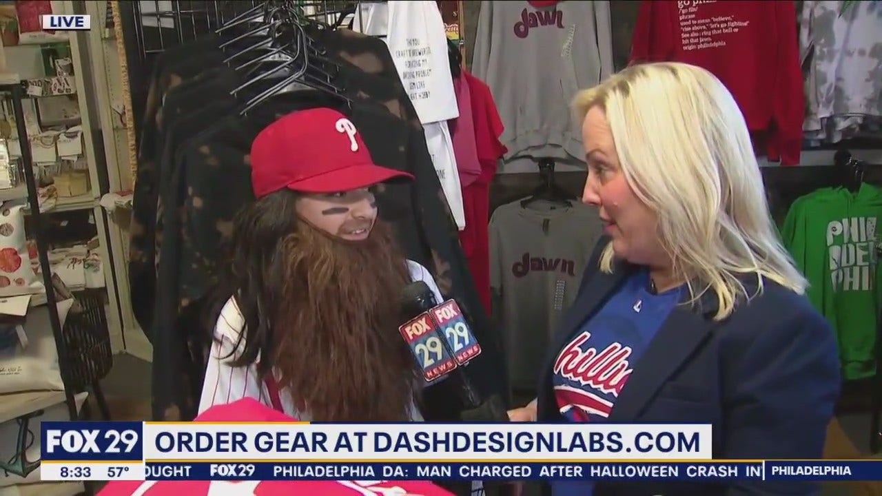 Jersey-made Phillies gear for sale at Dash Design Lab