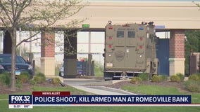 SWAT officer shoots, kills armed man at Romeoville bank