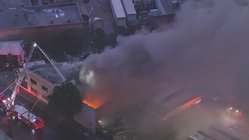 Fire guts commercial building in Sun Valley