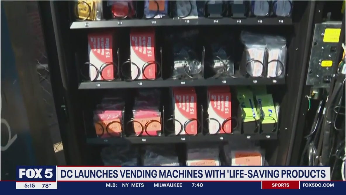 DC launches vending machines with 'life-saving' products