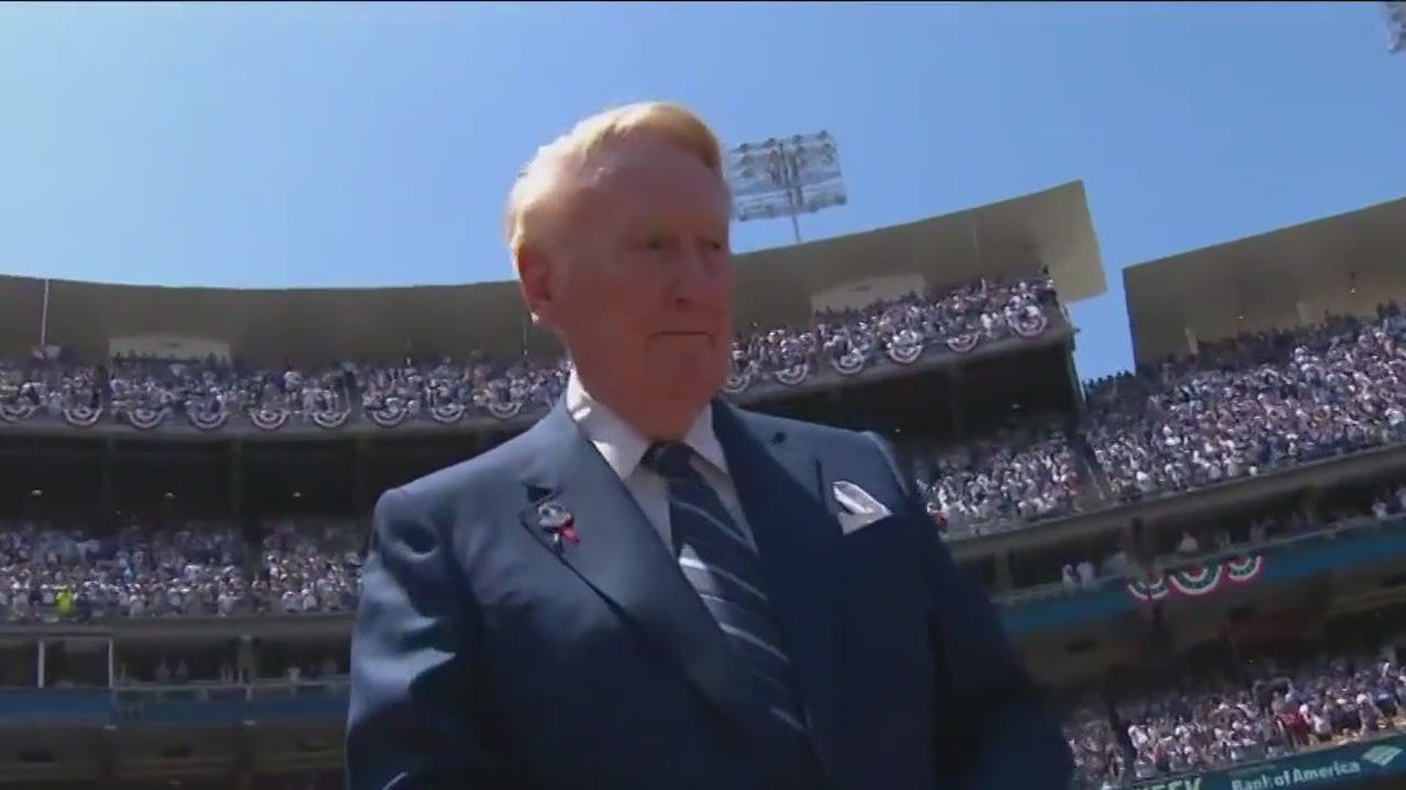 Angels pay tribute to Vin Scully