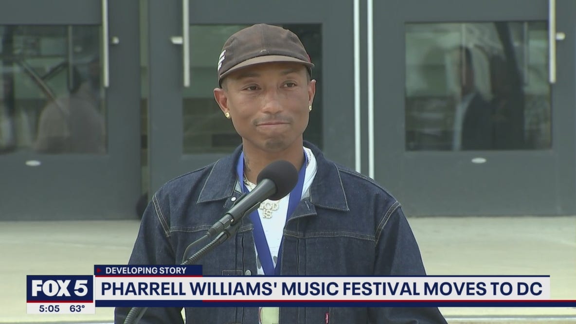 Pharrell Williams' music festival moves to DC