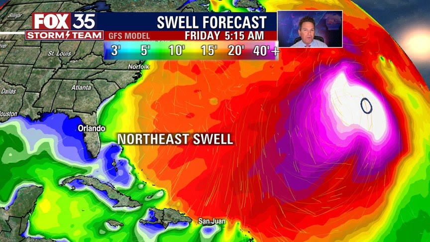 Tropical disturbance to bring big swells, rip currents to Florida beaches