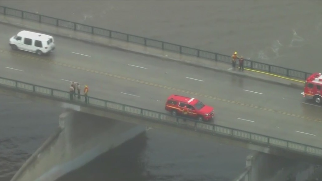 Swift water rescue underway in Paramount