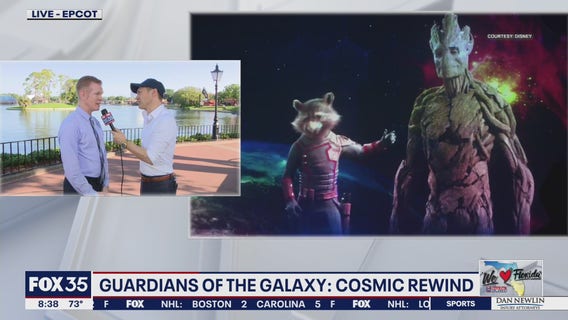 Get a sneak peek at the new Guardians of the Galaxy: Cosmic Rewind ride