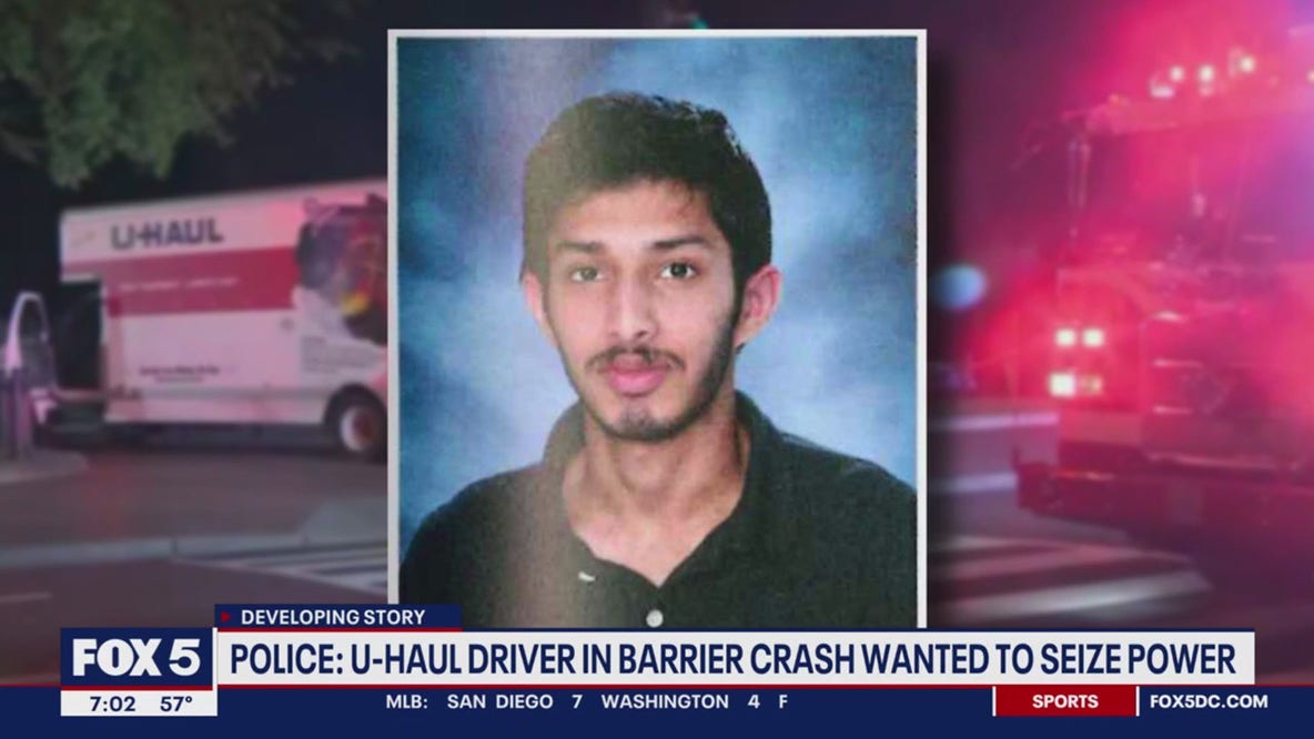 U-Haul driver in barrier crash wanted to seize power: police