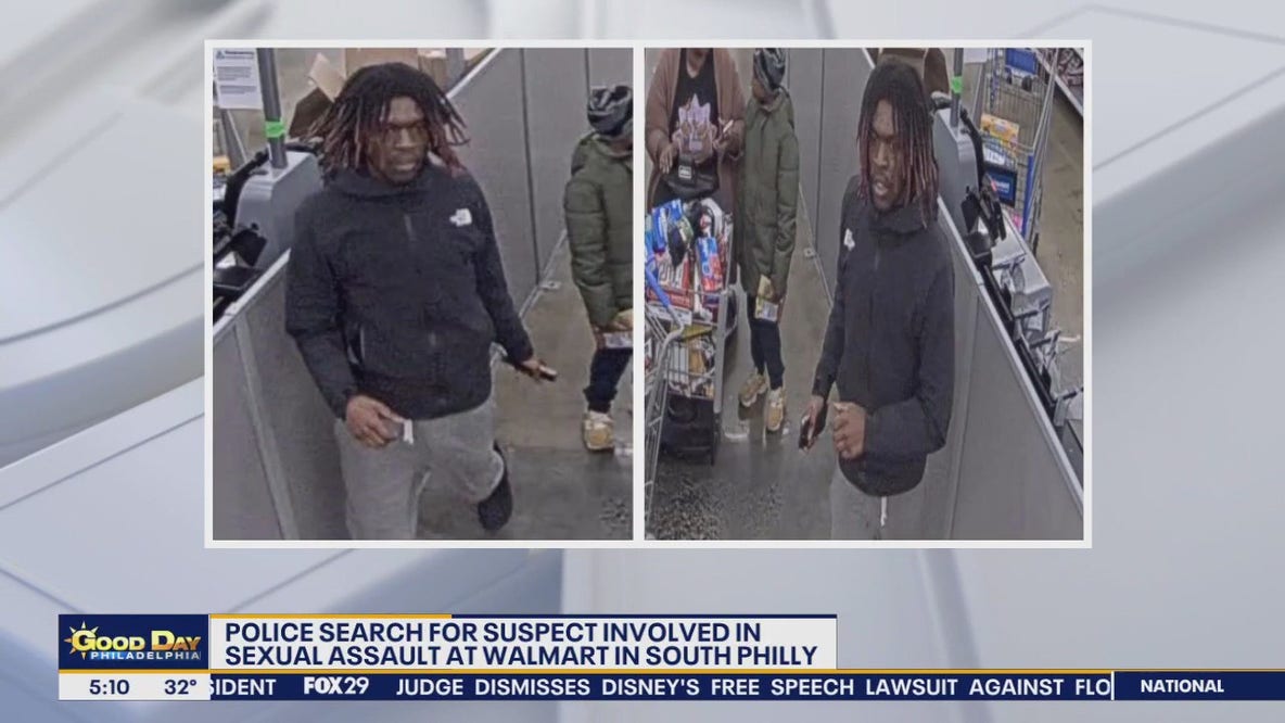 Suspect sought for sexual assault at Walmart in South Philly: officials